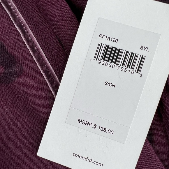 NWT👖 Splendid Corinna Jogger Black Cherry Leopard SZ-S - Picture 12 of 15